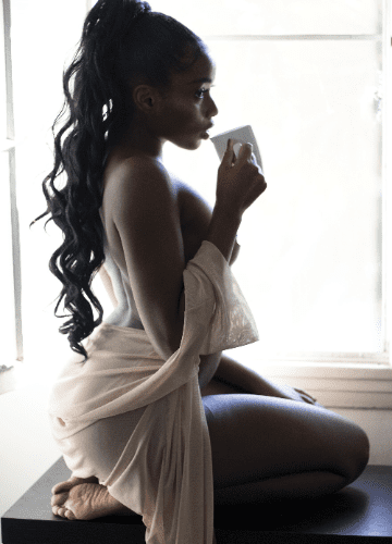 Innocence - 5x7, 11x17 Sexy Seductive Topless Black Woman Poster Print