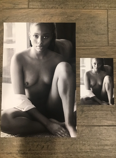 Welcome Home - 5x7, 11x17, 13x19 Nude Black Woman Poster Print